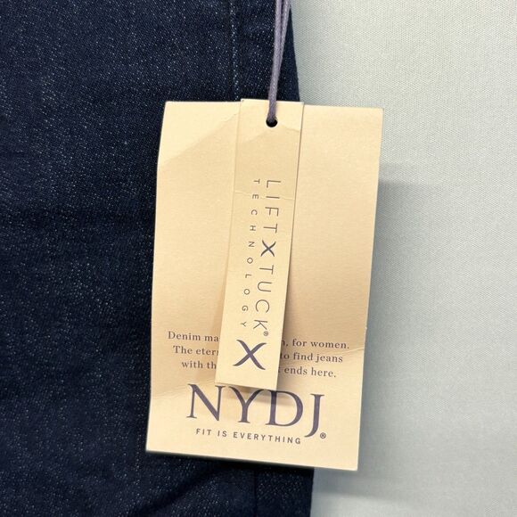 NWT NYDJ Women Ami Skinny Jeans Size 12P 12 Petite Dark Blue Denim D031 -9 - Picture 10 of 16